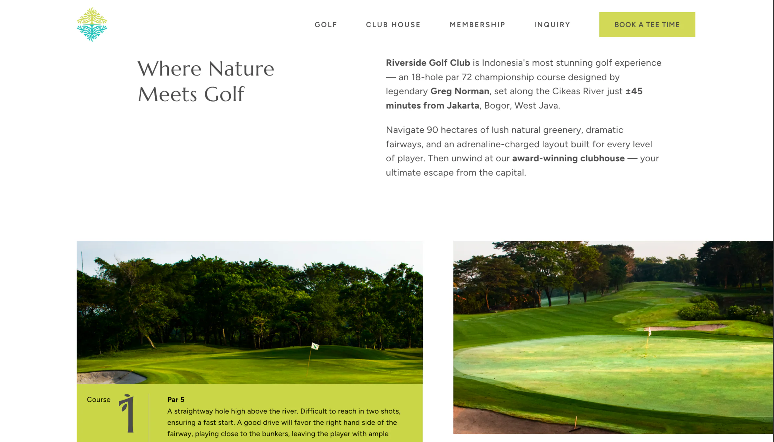 Riverside Golf Club screenshot #2